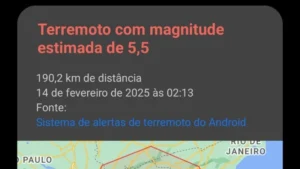 São Paulo e Rio Recebem Alerta de Terremoto na Madrugada desta Sexta-Feira